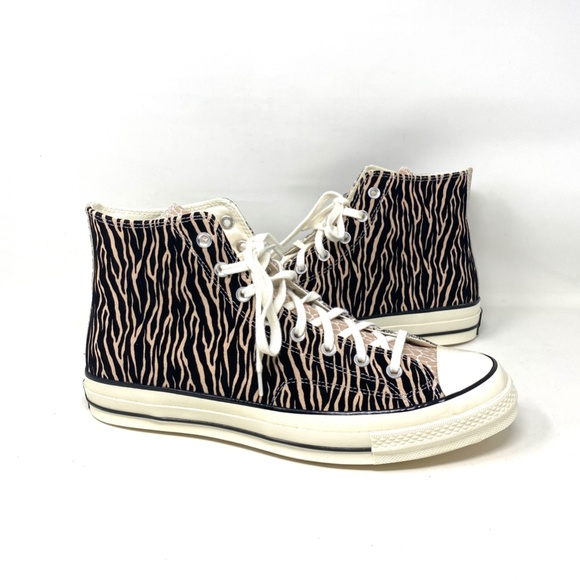 Converse All Star Chuck 70 High Top Animal Black Champagne Men’s Suede 167282C - Picture 4 of 9